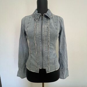 We The Free Light Wash Denim Jean Jacket